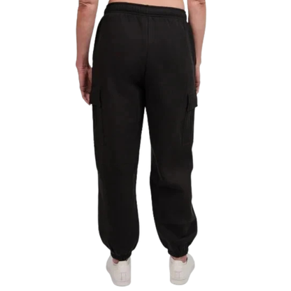 TUFF ATHLETICS - Pantalon Cargo en Molleton pour Femme-Womens-Fleece-Cargo-Jogger-Noir-Black-1930076