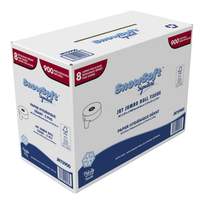SNOWSOFT SIGNATURE - Caisse de 8 Rouleaux Géants de Papier Hygiénique 2 Plis-Jumbo-rolls-tissue-case-2-ply-JRTS900-1944715