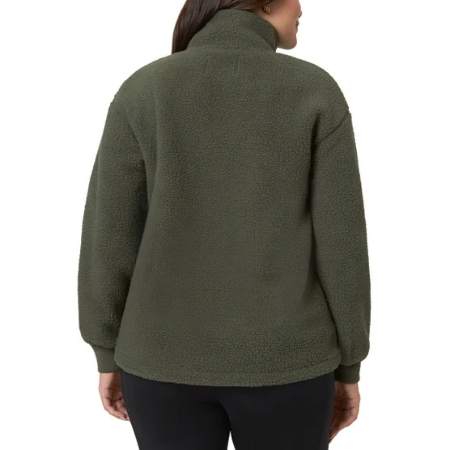 MONDETTA - Veste en Sherpa pour Femme-Womens-Sherpa-Jacket-Vert-Green-1952362-1936814