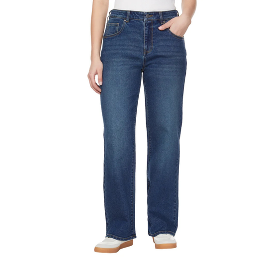 BUFFALO - Jeans Taille Haute et Jambe Large pour Femme-Womens-High-Rise-Wide-Leg-Jeans-Bleu-Blue-1792629-1916346