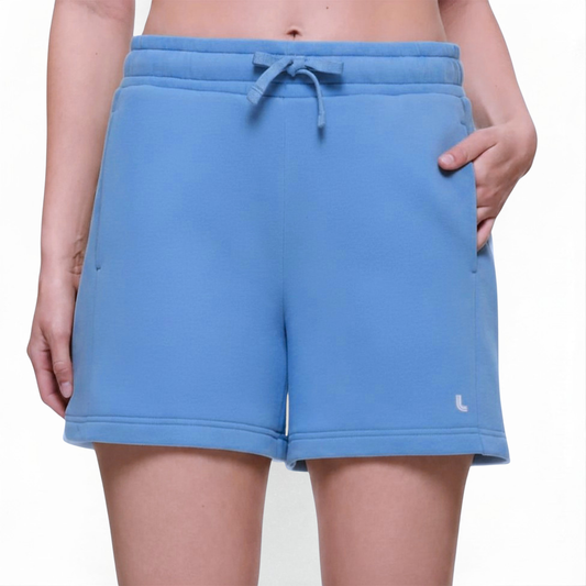 LOLË - Short en Molleton pour Femme-Womens-Fleece-Short-Bleu-Blue-1868774