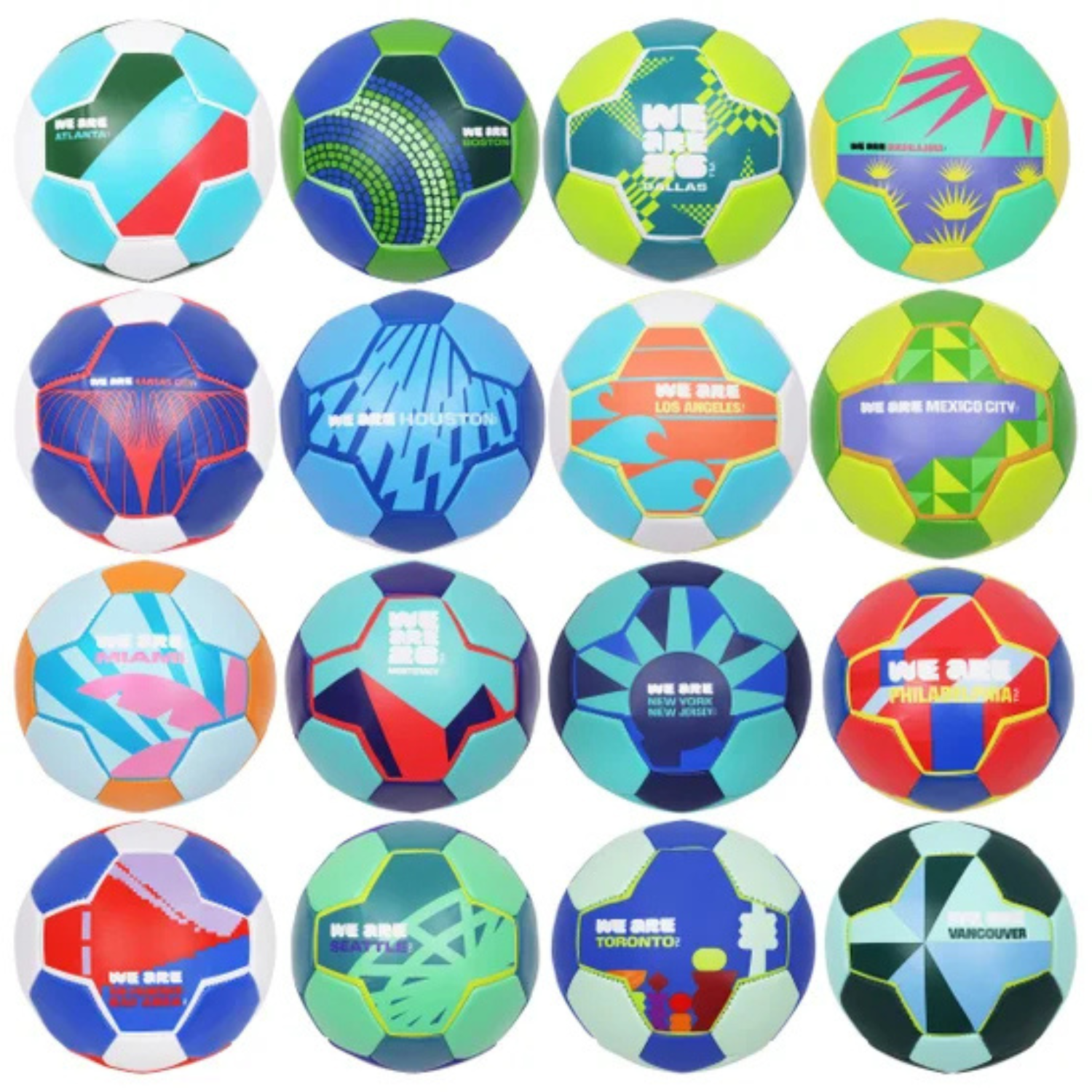 FIFA - Ensemble de 16 Ballons de Football  de Collection Villes Hôtes-Host-City-Collectible-Soccer-Ball-Set-1872202