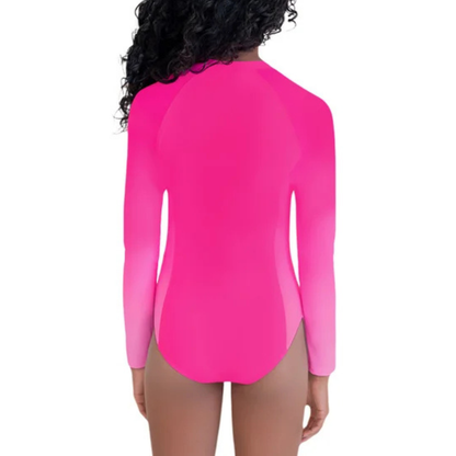 ROOTS - Maillot de Bain à Manches Longues Pour Fille-Girls-Long-Sleeve-Swimsuit-Rose-Pink-7042828-1965994