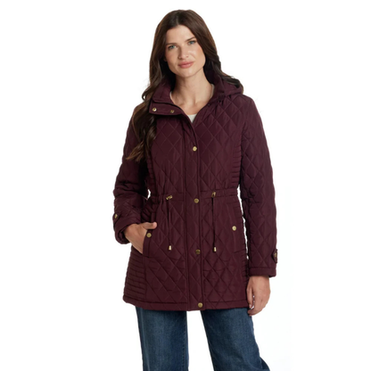 WEATHERPROOF - Manteau Léger pour Femme-Womens-Mid-Season-Coat-Rouge-Bourgogne-Red-Burgundy-2315500