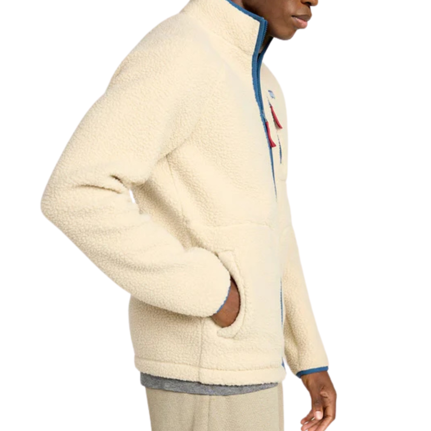 MONDETTA - Veste en Molleton pour Homme-Mens-Fleece-Jacket-Beige-1964652