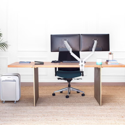 FELLOWES - Bras Porte -Écrans Double Platinum Séries - Platinum Series Dual Monitor Arm