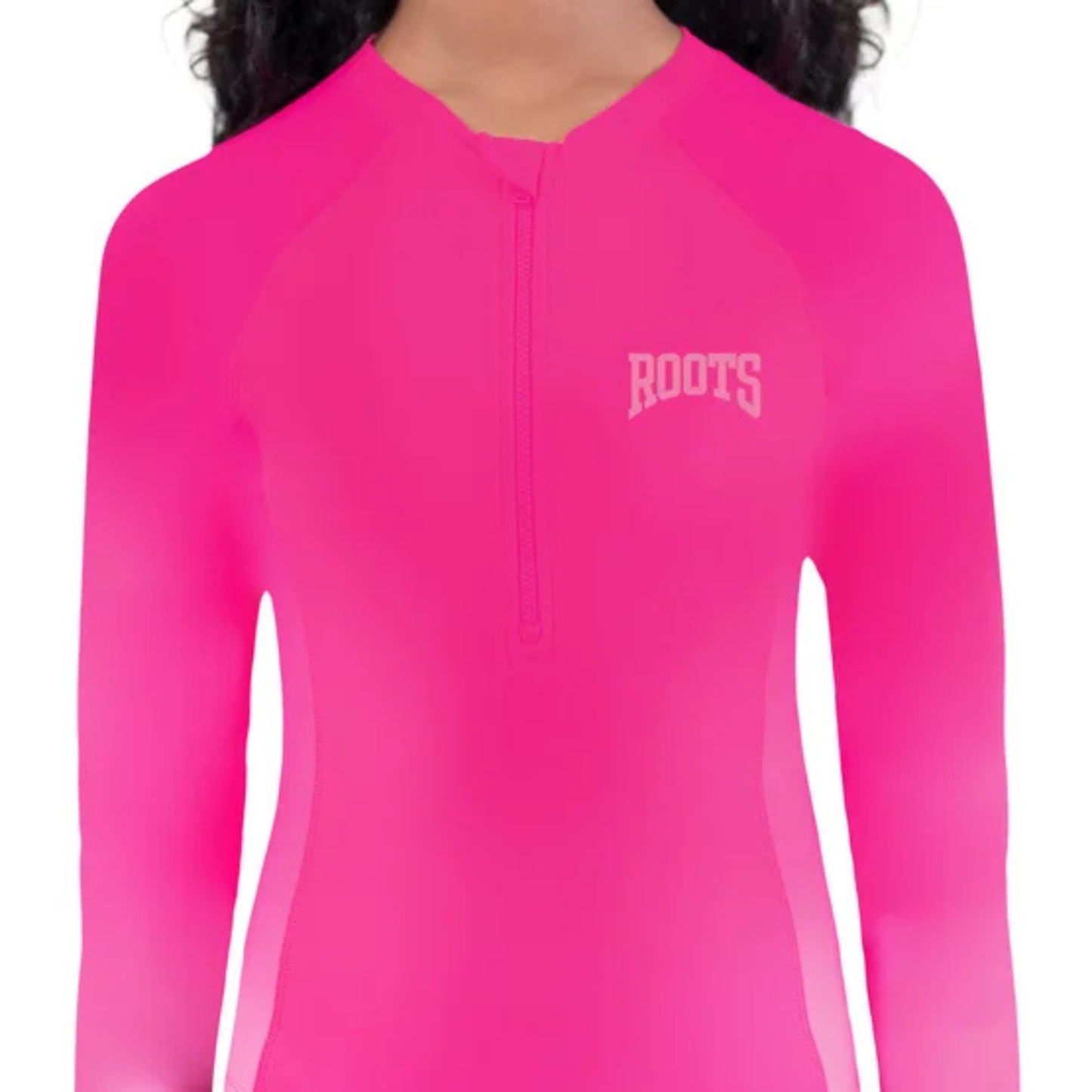 ROOTS - Maillot de Bain à Manches Longues Pour Fille-Girls-Long-Sleeve-Swimsuit-Rose-Pink-7042828-1965994