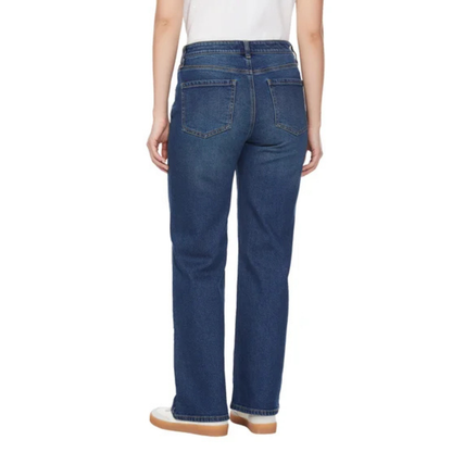 BUFFALO - Jeans Taille Haute et Jambe Large pour Femme-Womens-High-Rise-Wide-Leg-Jeans-Bleu-Blue-1792629-1916346