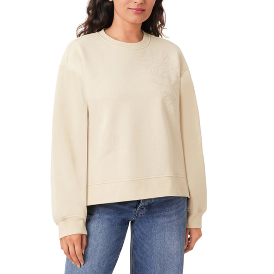 SCOTCH & SODA - Chandail à Col Rond pour Femme-Womens-Crewneck-Sweater-Crème-Cream-1961337-1970924