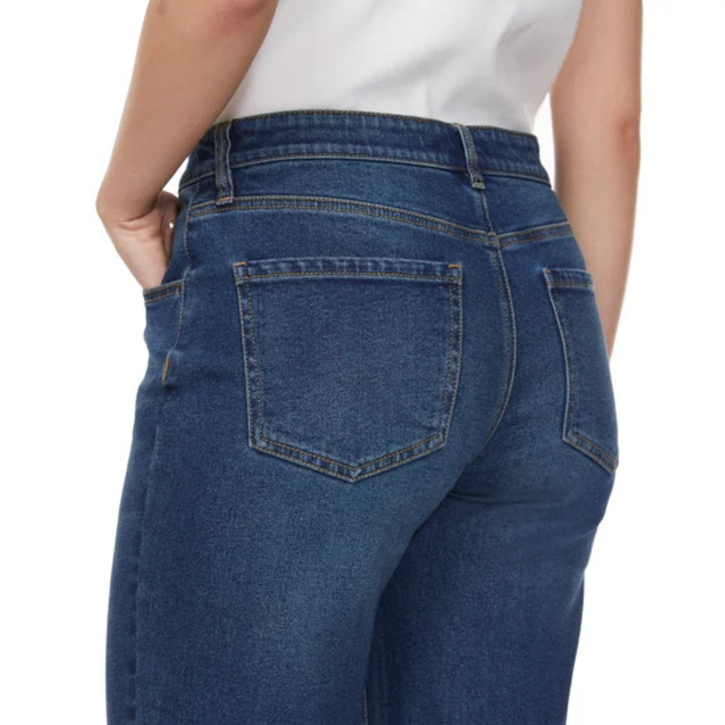 BUFFALO - Jeans Taille Haute et Jambe Large pour Femme-Womens-High-Rise-Wide-Leg-Jeans-Bleu-Blue-1792629-1916346