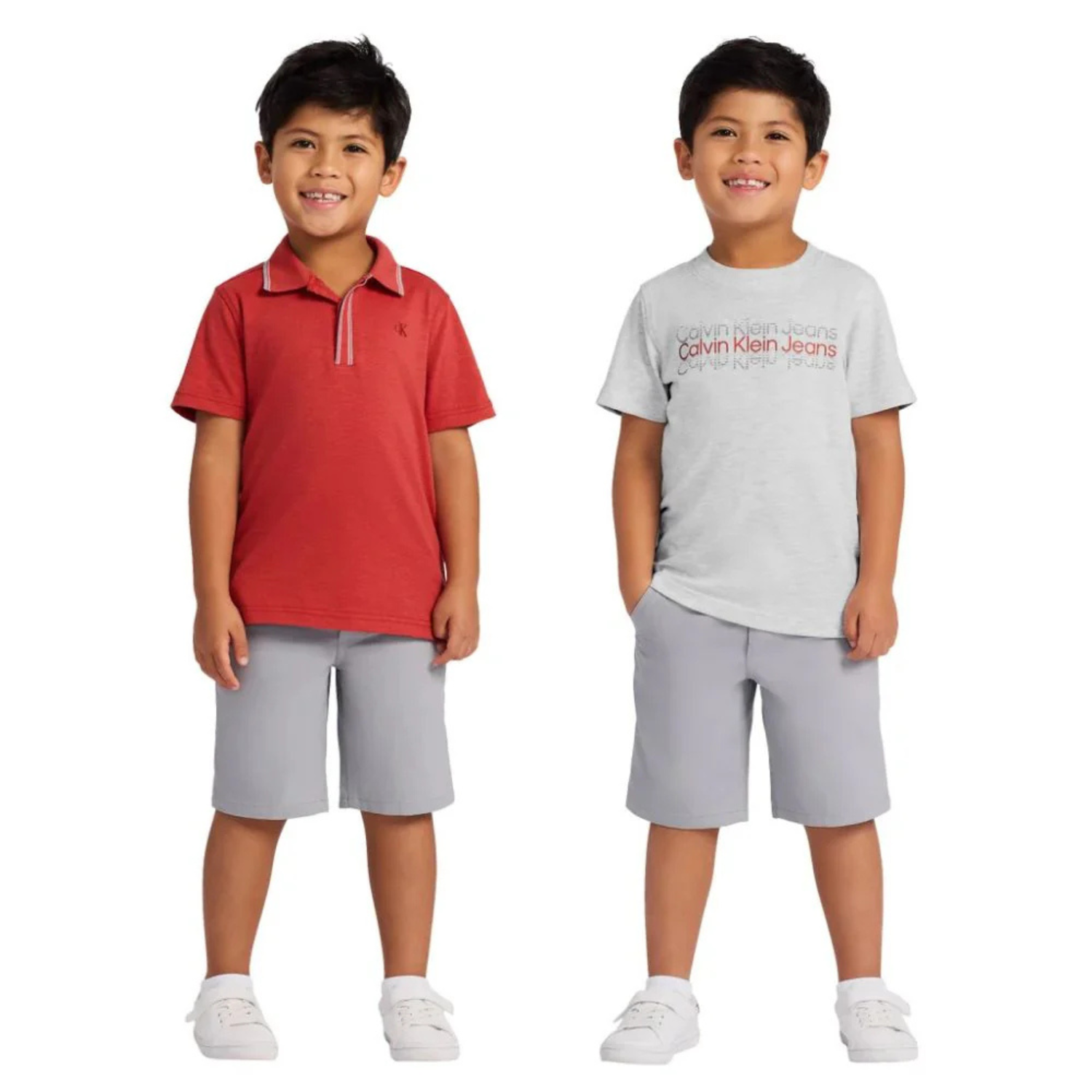 CALVIN KLEIN - Ensemble 3 Pièces pour Garçon-Boys-3-piece-Set-Rouge-Gris-Red-Grey-8324400