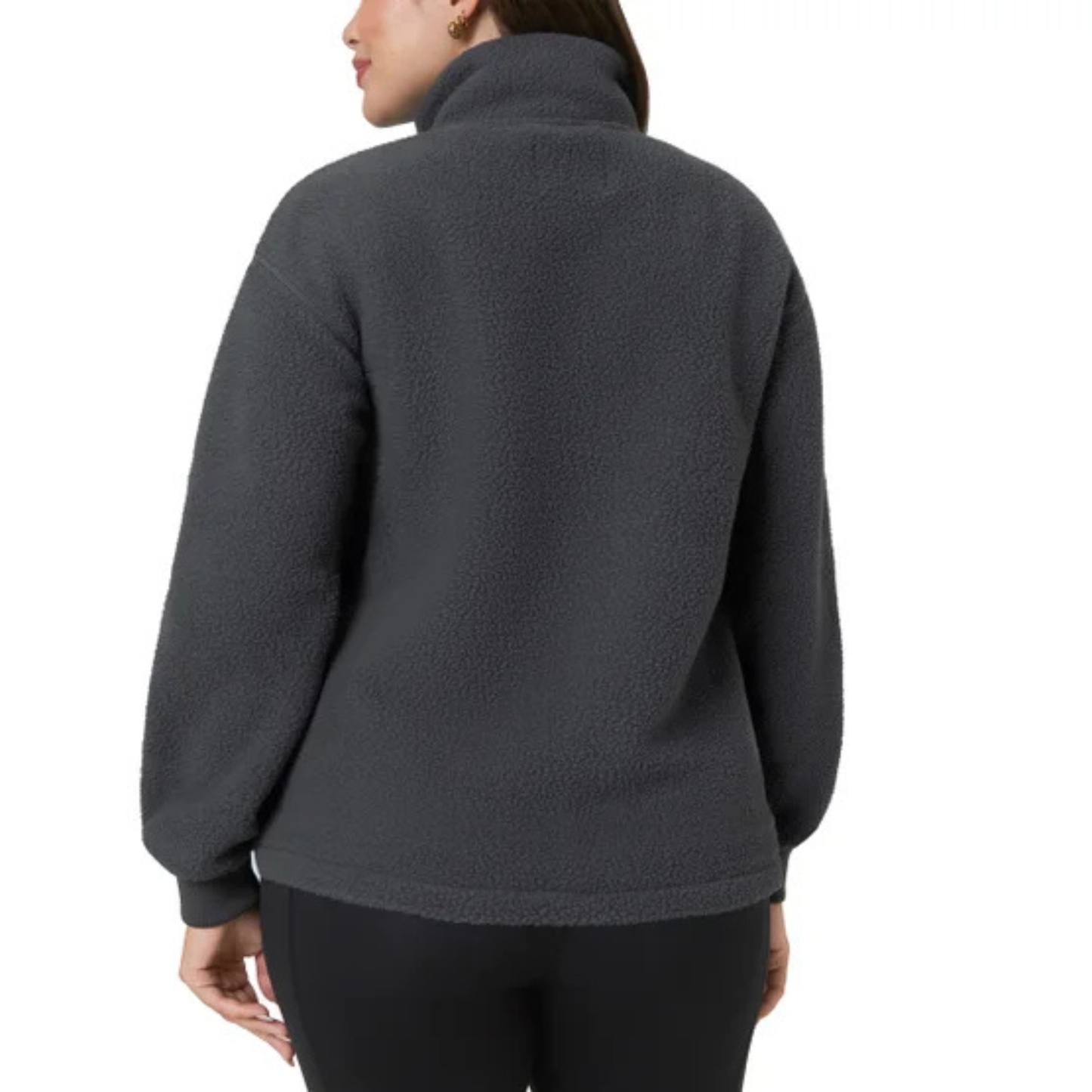 MONDETTA - Veste en Sherpa pour Femme-Womens-Sherpa-Jacket-Gris-Grey-1952362-1936815
