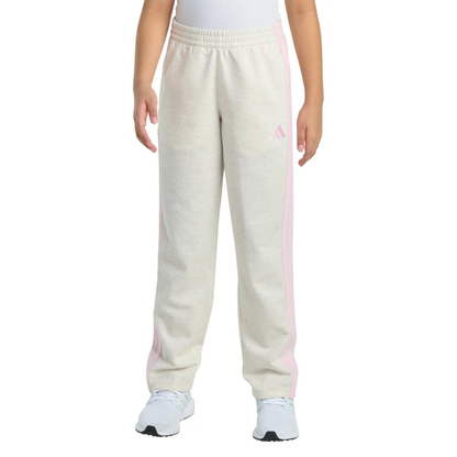 ADIDAS - Pantalon en Molleton pour Fille-Girls-Fleece-Pant-Blanc-Rose-Oatmeal-Pink-8442400-1880193