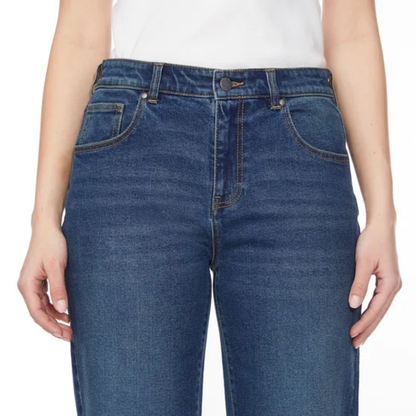 BUFFALO - Jeans Taille Haute et Jambe Large pour Femme-Womens-High-Rise-Wide-Leg-Jeans-Bleu-Blue-1792629-1916346