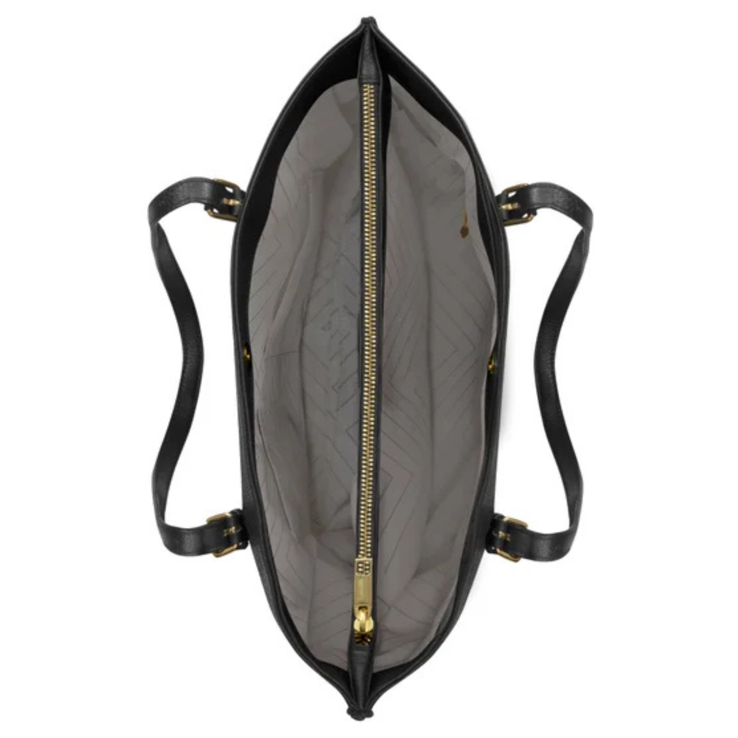CHAMPS - Sac Fourre-Tout en Cuir-Leather-Tote-Bag-Noir-Black-2053365