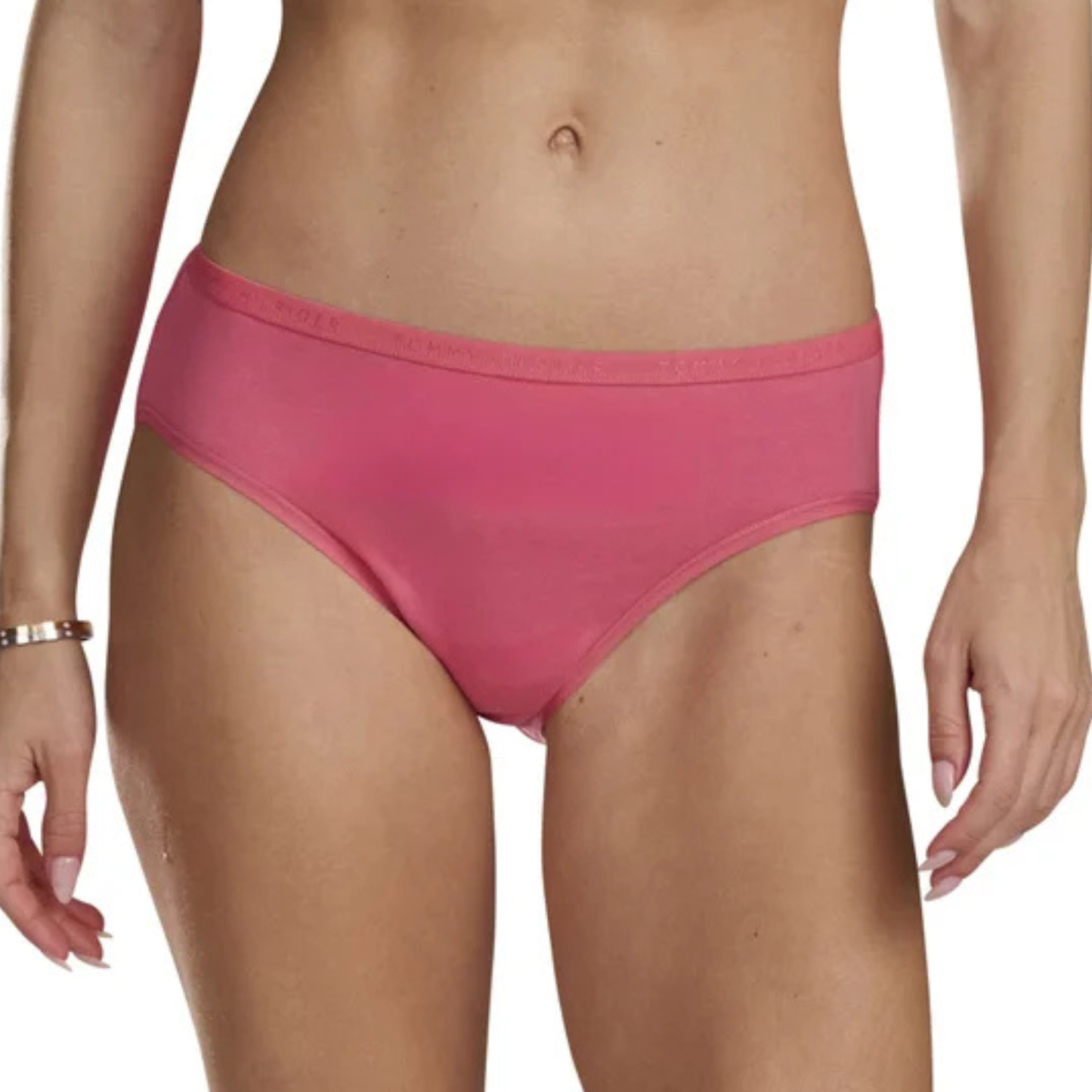 TOMMY HILFIGER - Paquet de 5 Culottes pour Femme-Womens-5-Pack-Classic-Bikini-Rose-Bleu-Pastel-Multi-Pink-Blue-1941418-1951154