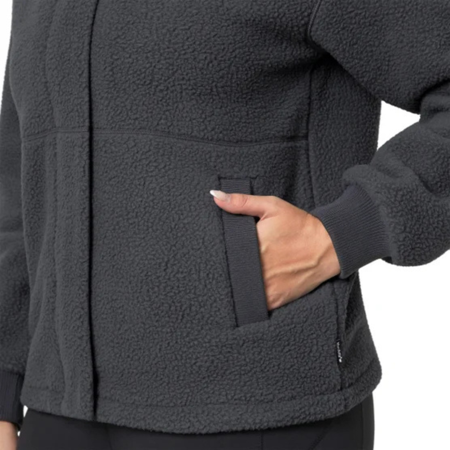 MONDETTA - Veste en Sherpa pour Femme-Womens-Sherpa-Jacket-Gris-Grey-1952362-1936815