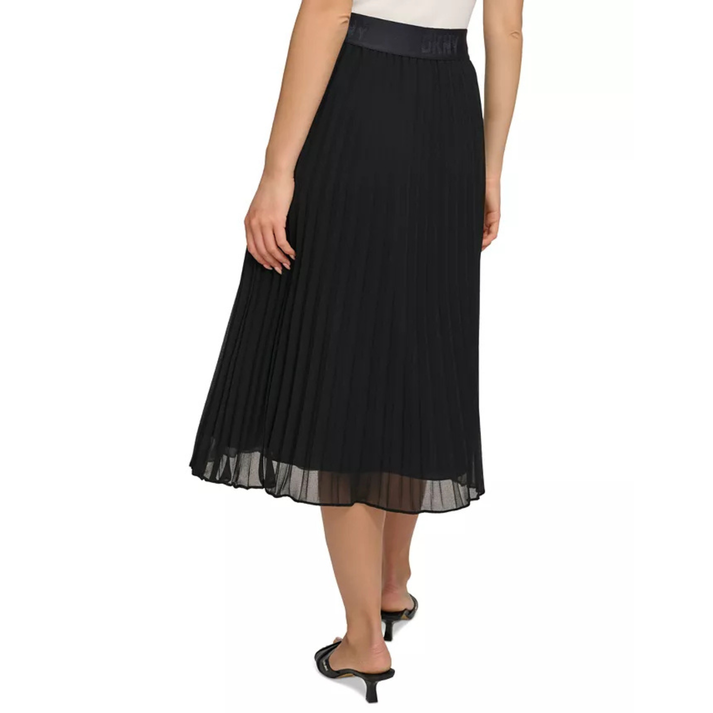 DKNY - Jupe Midi pour Femme-Womens-Midi-Skirt-Noir-Black