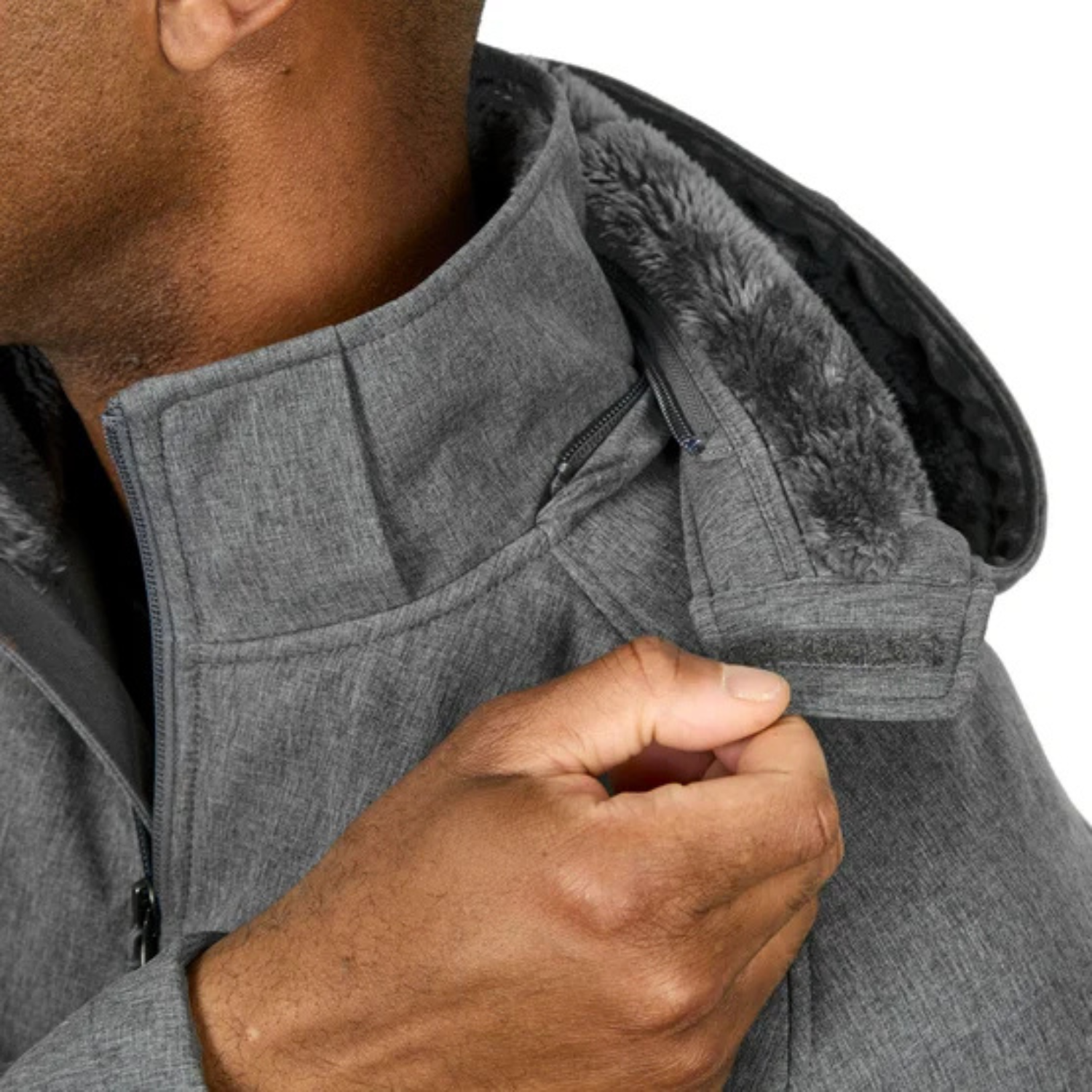 KIRKLAND SIGNATURE -  Manteau Coquille Souple pour Homme-Mens-Softshell-Jacket-Gris-Grey-1884001-1916168
