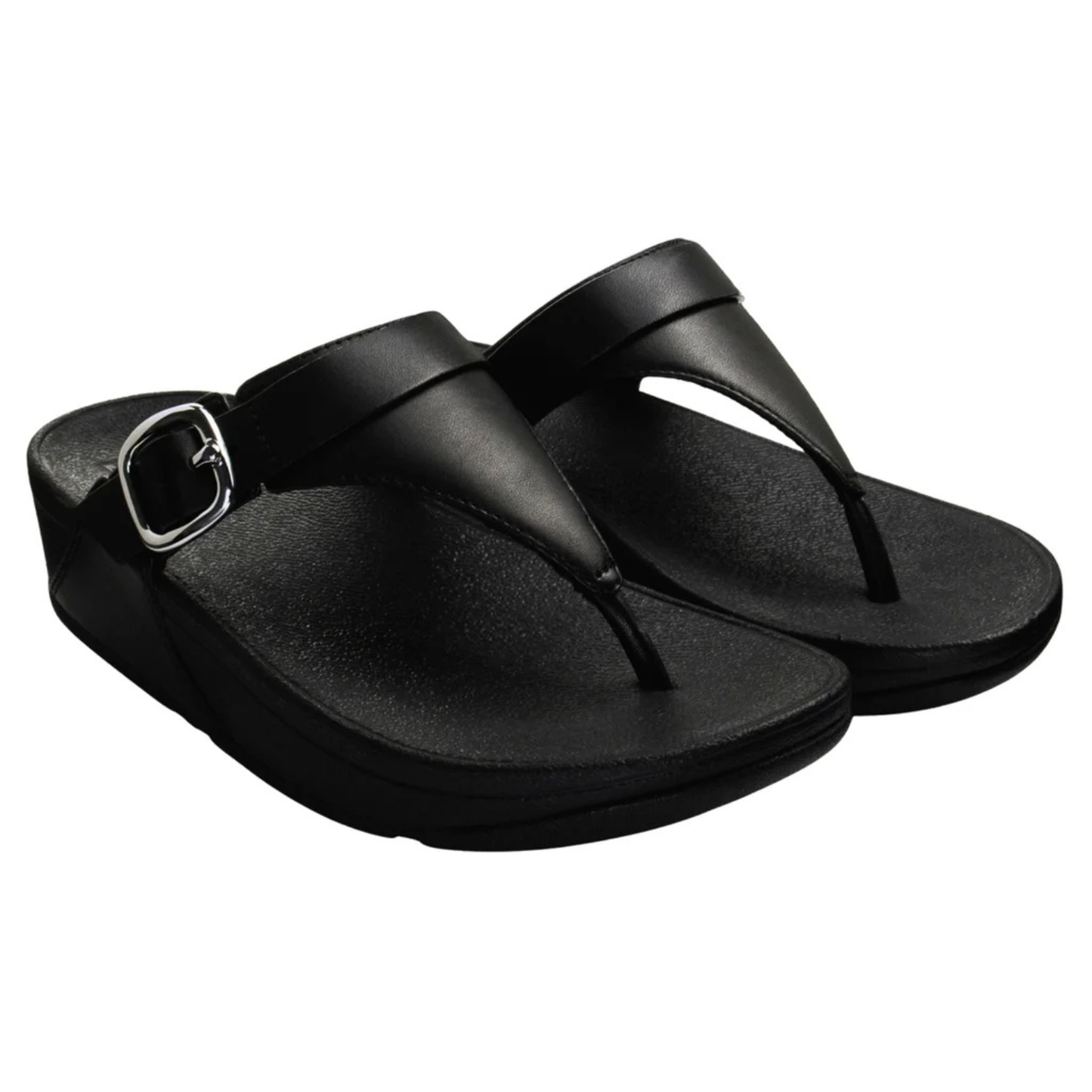 FITFLOP - Sandales Ajustables en Cuir Lulu pour Femme-Womens-Lulu-Ajustable-Leather-Toe-Post-Sandals-Noir-Black-2065381-2065375