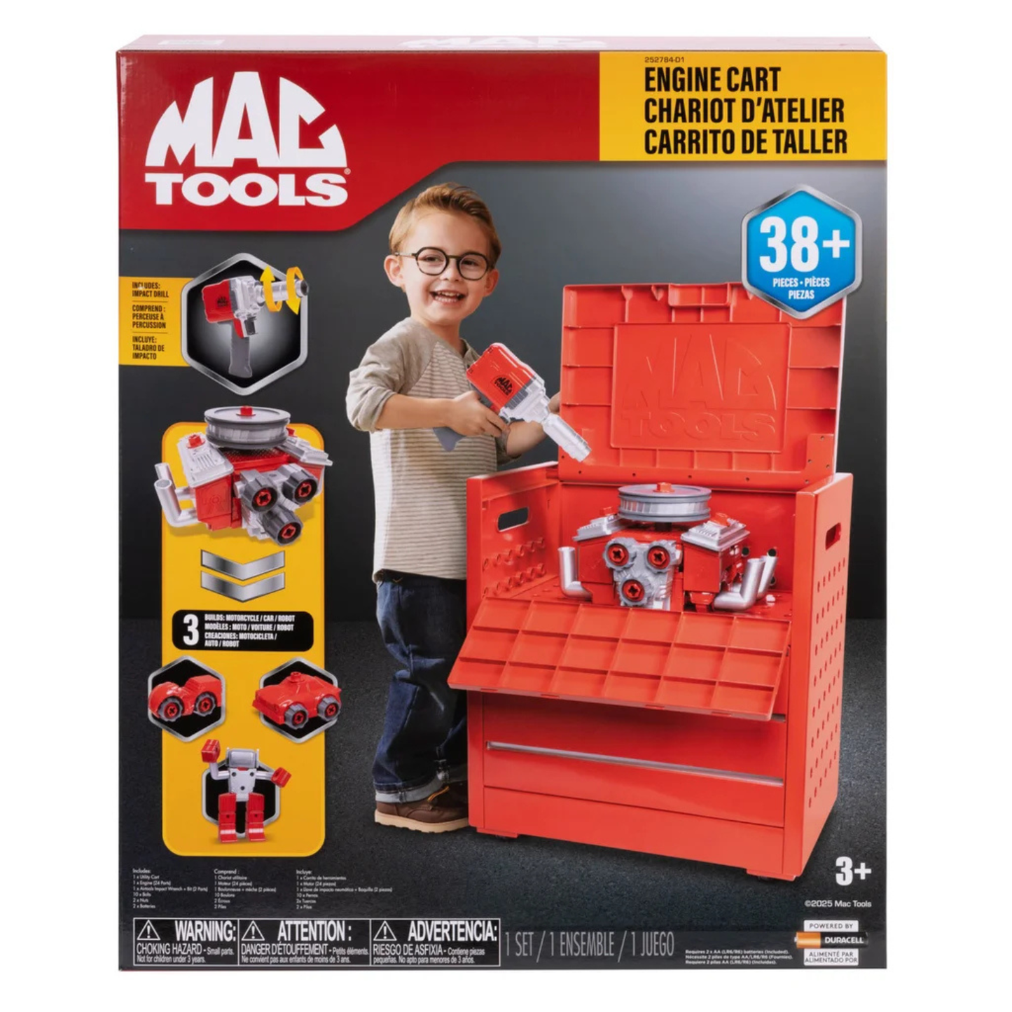 MAC TOOLS - Ensemble Chariot d'Atelier jouet- Engine-Car-Set-Toy-1785027-252784-D1
