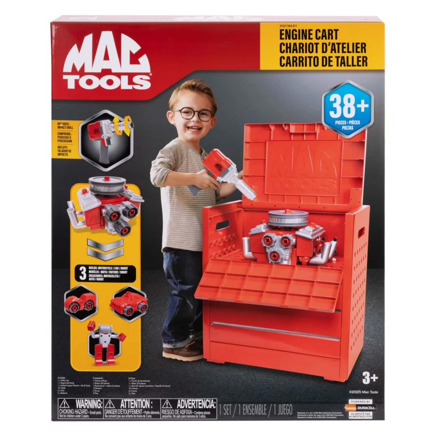MAC TOOLS - Ensemble Chariot d'Atelier jouet- Engine-Car-Set-Toy-1785027-252784-D1