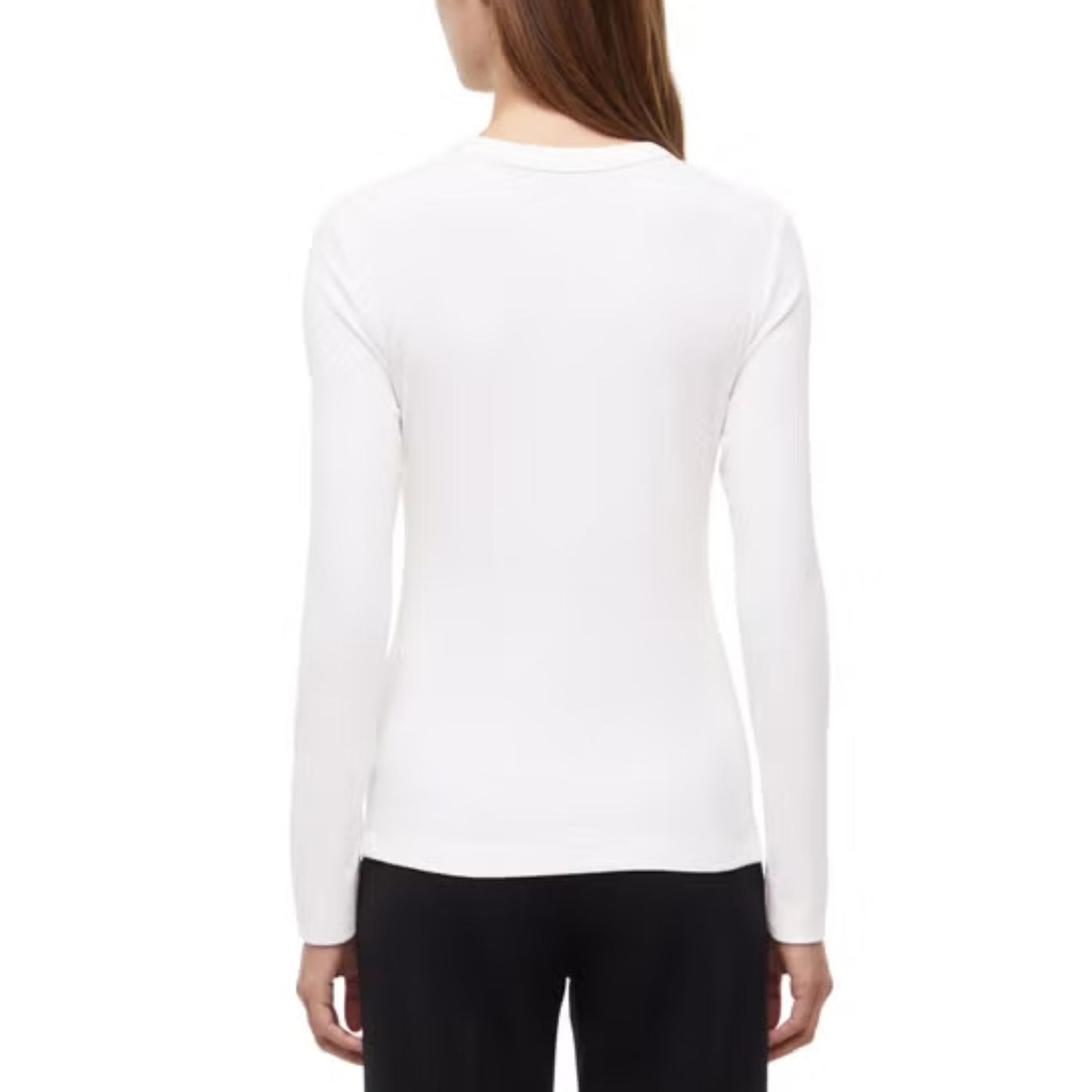 BANANA REPUBLIC - Paquet de 2 Chandails Côtelés à Manches Longues pour Femme-womens-2-pack-long-sleeve-rib-t-shirt-Blanc-Noir-White-1938353