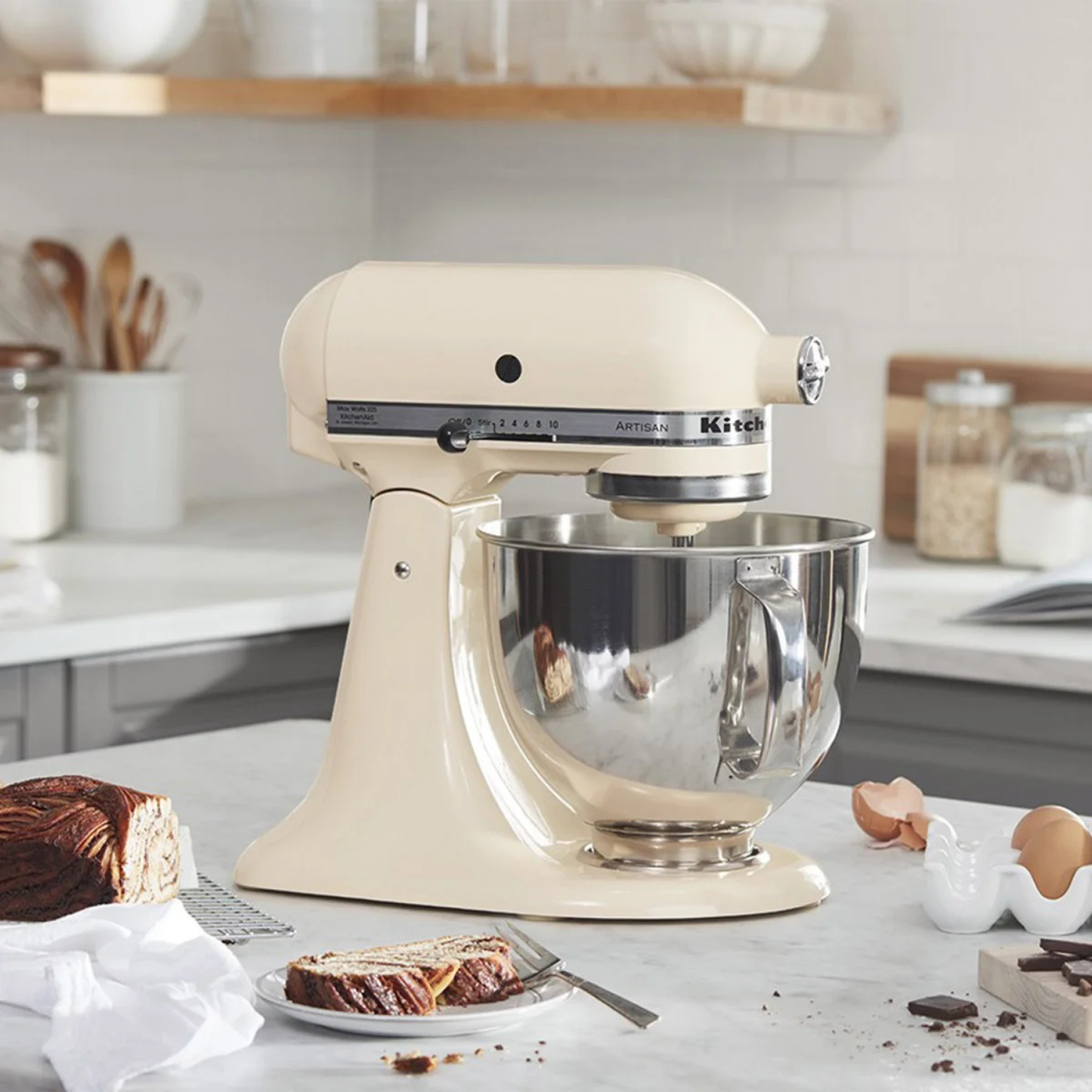 KITCHENAID - Batteur Sur Socle à Tête Inclinable 4,7 L-5-Quart-Tilt-Head-Stand-Mixer-Crème-Cream-2014143