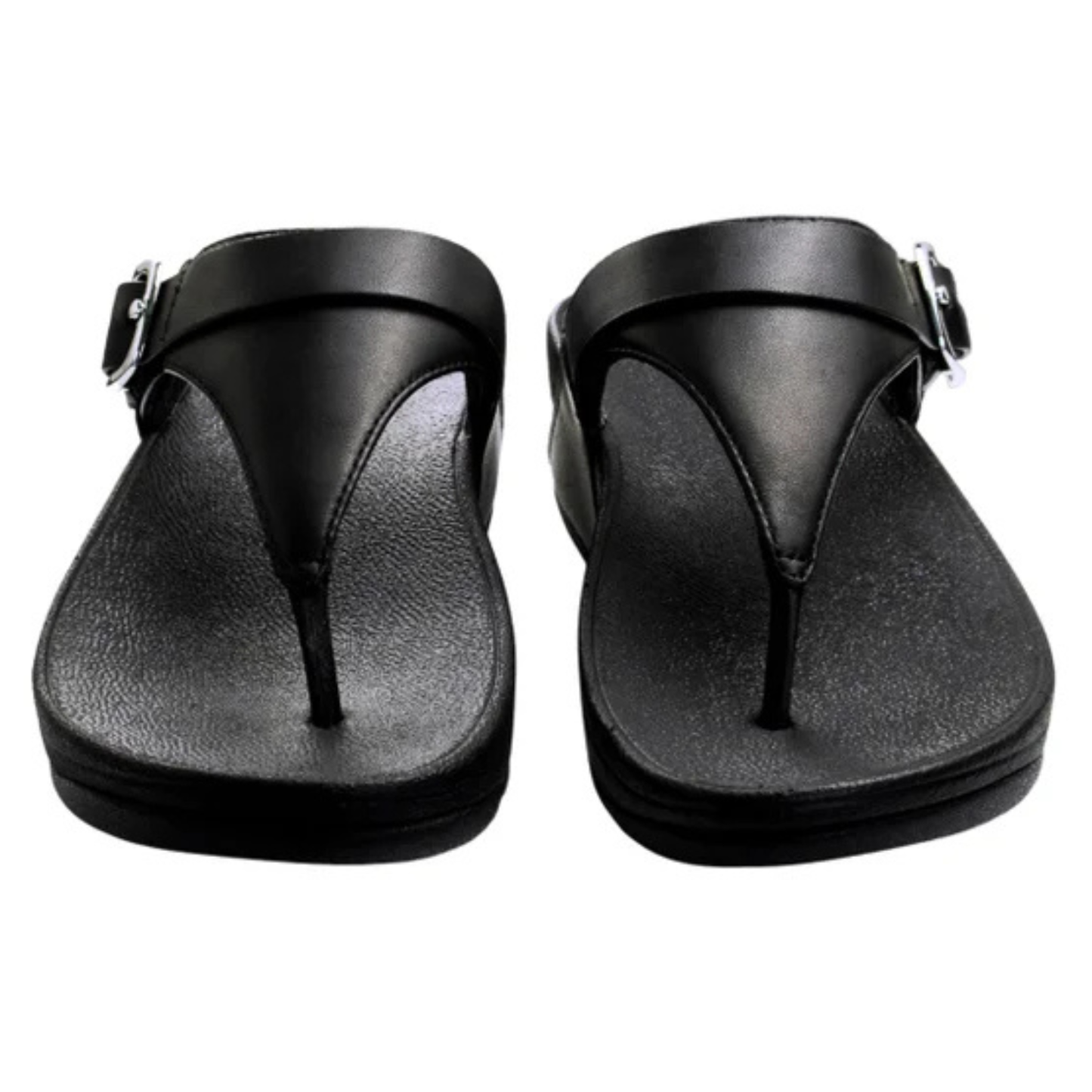 FITFLOP - Sandales Ajustables en Cuir Lulu pour Femme-Womens-Lulu-Ajustable-Leather-Toe-Post-Sandals-Noir-Black-2065381-2065375