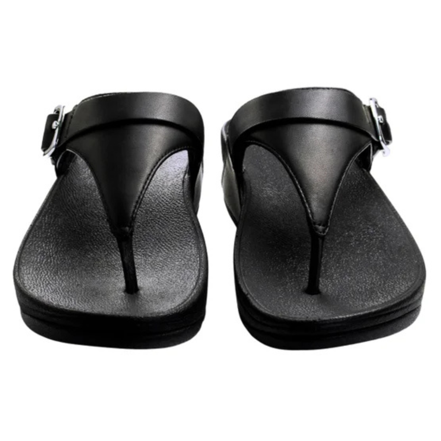 FITFLOP - Sandales Ajustables en Cuir Lulu pour Femme-Womens-Lulu-Ajustable-Leather-Toe-Post-Sandals-Noir-Black-2065381-2065375