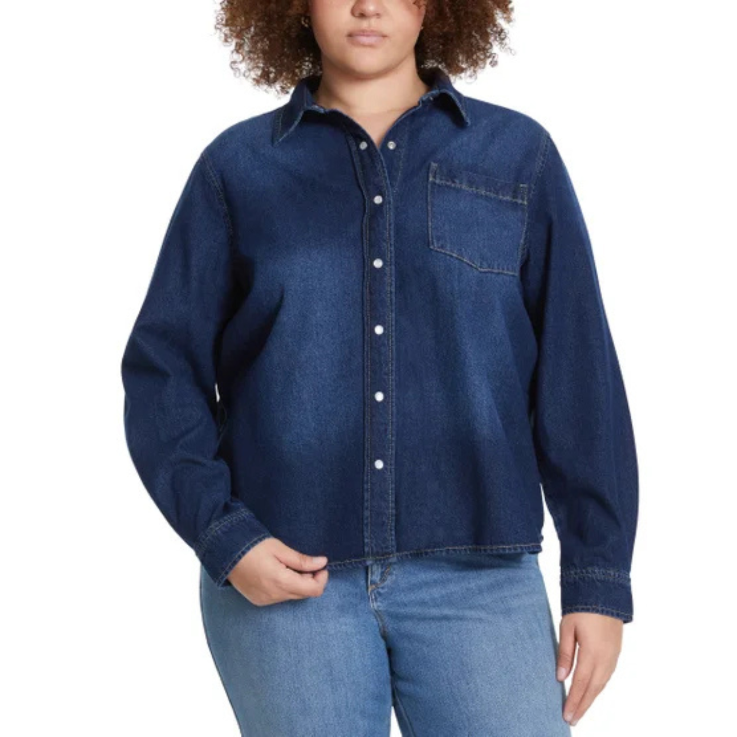 LUCKY BRAND - Chemise en Jeans pour Femme-Womens-Denim-Shirt-Bleu-Blue-1914050- 1926675