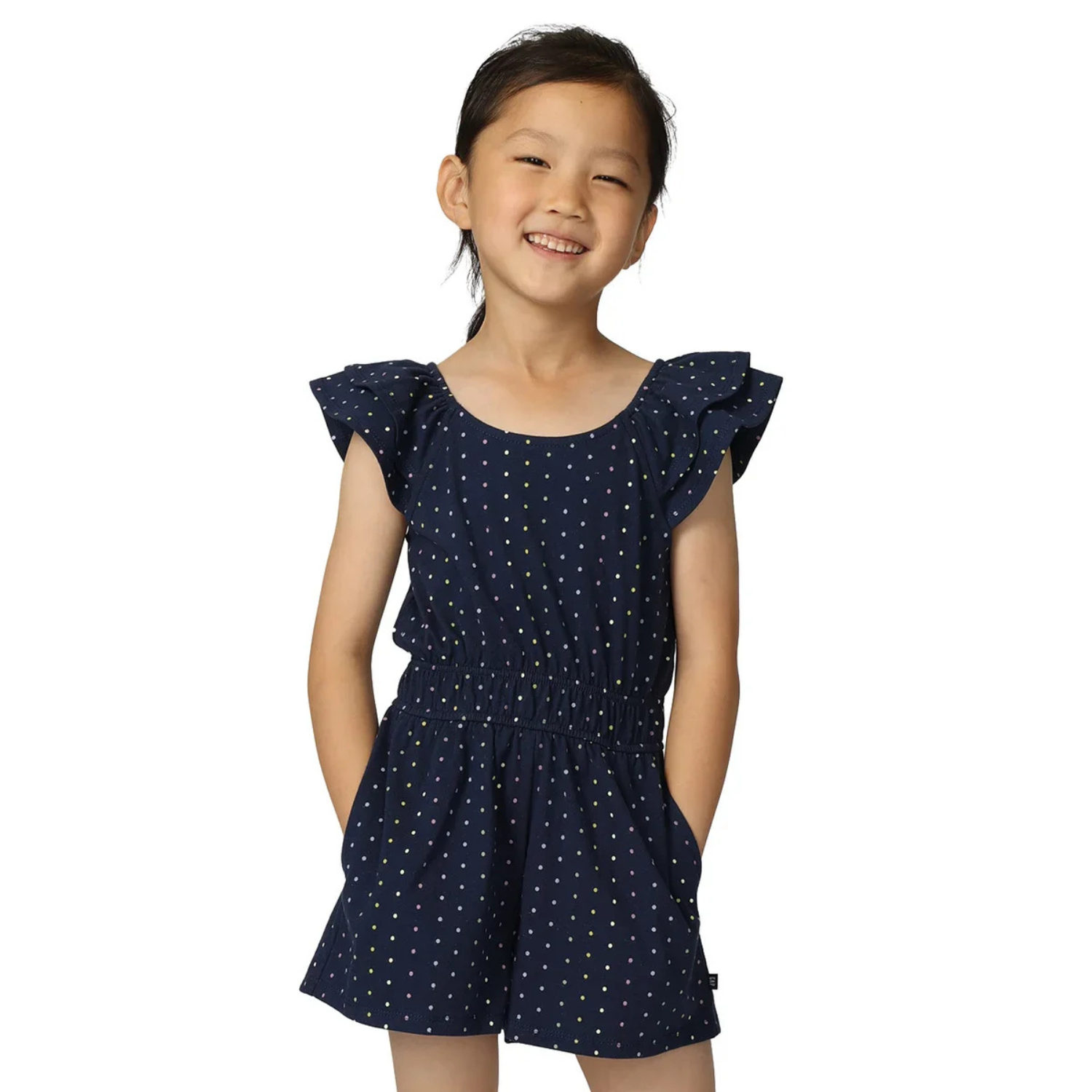 GAP KIDS -  Ensemble Robe et Combinaison pour Fille-Girls-Dress-And-Romper-Set-Rose-Marine-Pink-Navy-4005555