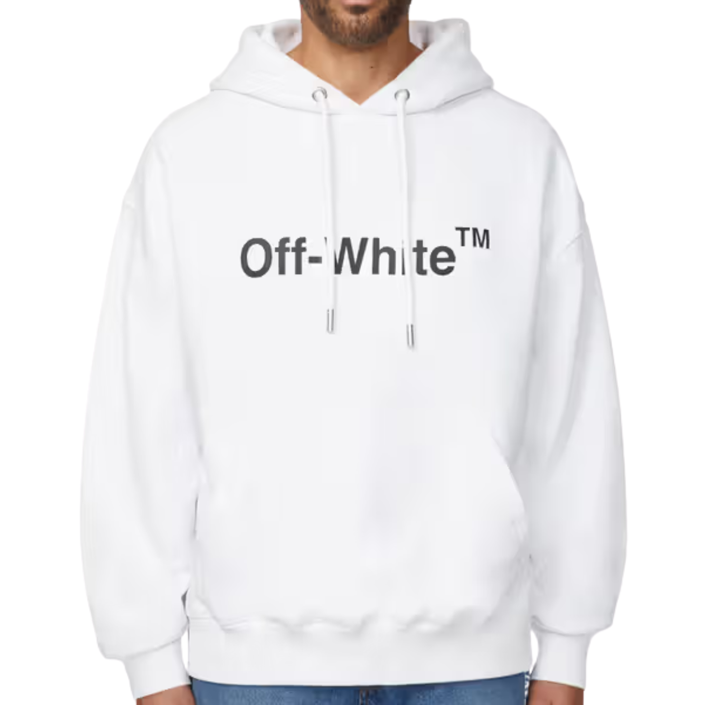 OFF-WHITE - Chandail à Capuche pour Homme-Mens-Hoodie-Blanc-White-1993544