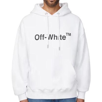OFF-WHITE - Chandail à Capuche pour Homme-Mens-Hoodie-Blanc-White-1993544