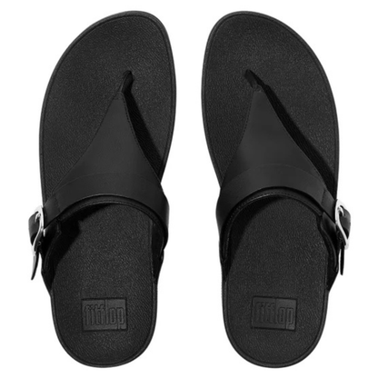 FITFLOP - Sandales Ajustables en Cuir Lulu pour Femme-Womens-Lulu-Ajustable-Leather-Toe-Post-Sandals-Noir-Black-2065381-2065375