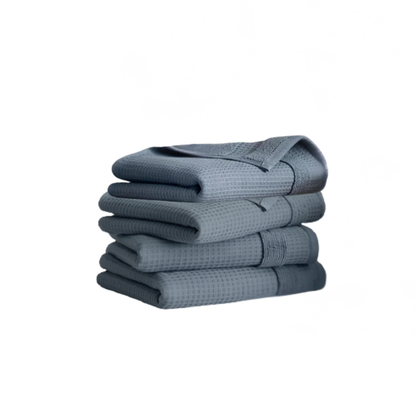 WELHOME - Paquet de 4 Serviettes à Main-4-pack-hand-towels-Bleu-Blue-1996328-1994082 