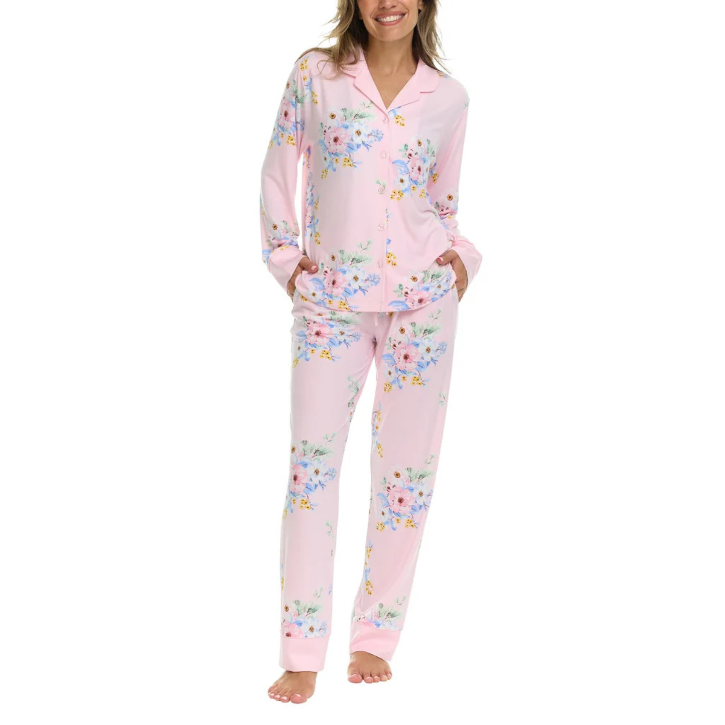 FLORA NIKROOZ - Ensemble de Pyjama 2 Pièces pour Femme-Womens-2-Piece-Pyjama-Set-Rose-Pink-1969566-1973866