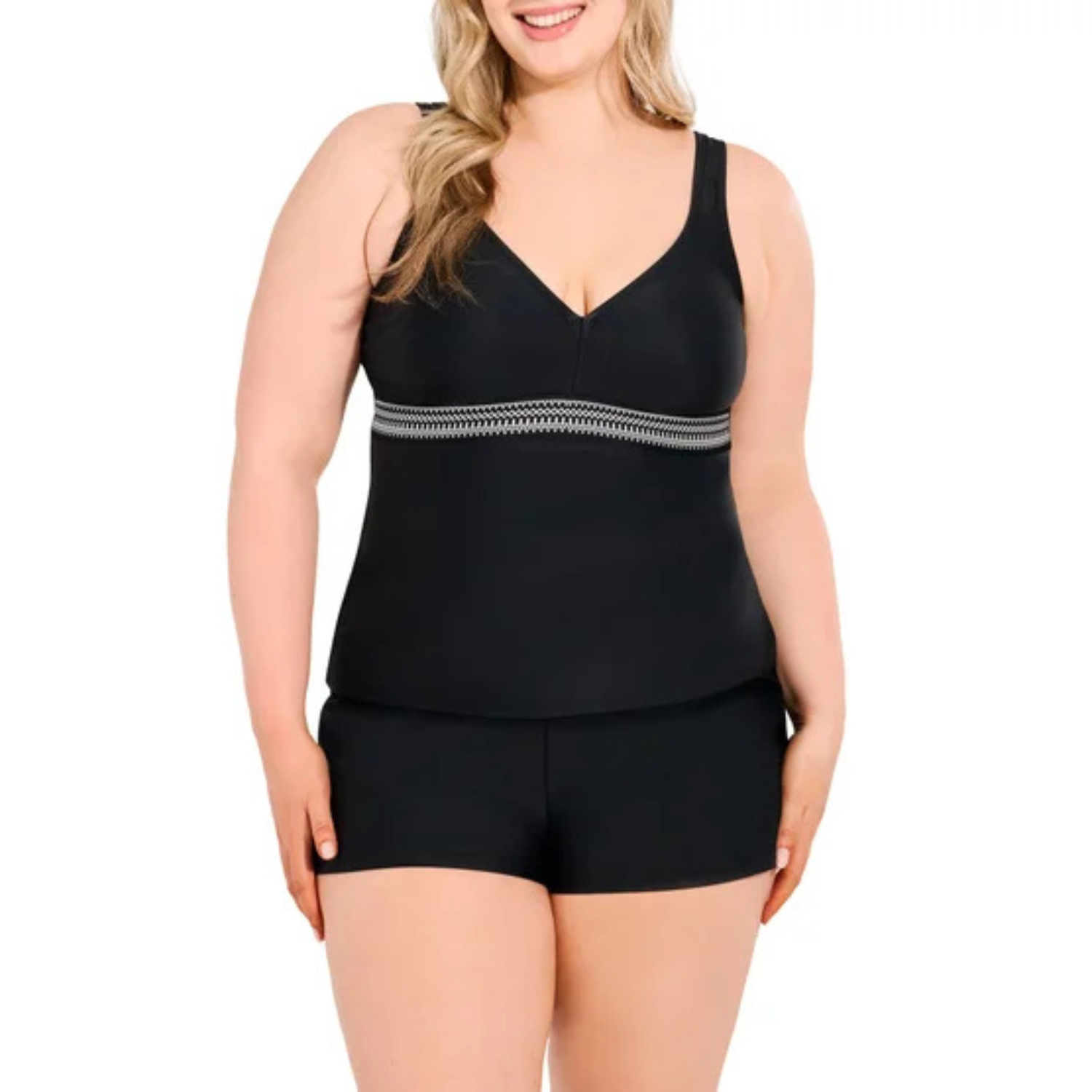 CHRISTINA - Haut de Maillot de Bain pour Femme-Womens-Tankini-Swim-Top-Noir-Black-1856367-1954149