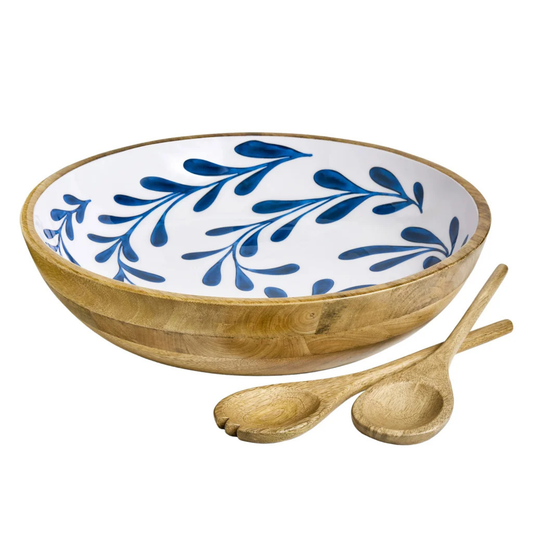 MAISON NEUVE - Ensemble Bol et Ustensiles de Service Tula en Bois de Manguier-Mango-wood-Serving-Bowl-And-Serving-Utensils-set-3-piece-1979442