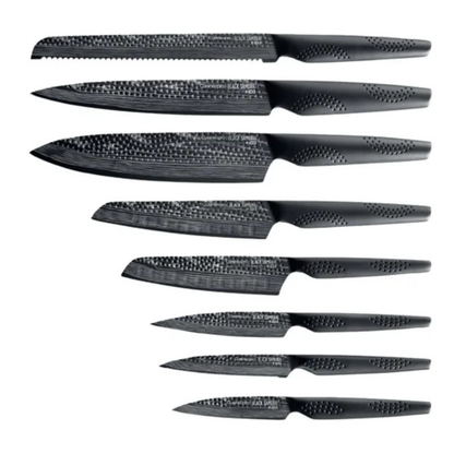 CUISINE PRO - Ensemble de 9 Couteaux et Bloc de Rangement The Egg Black Samurai-9-Piece-Knife-Block-Set-1998184