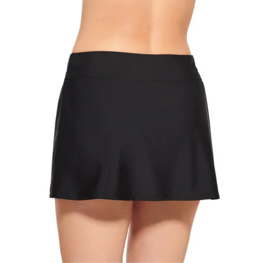 CHRISTINA - Jupe-Culotte de Maillot de Bain pour Femme-Womens-High-Waist-Skirted-Swim-Bottom-Noir-Black-1856372-1955932
