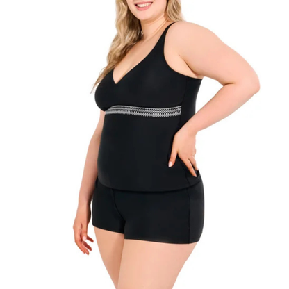 CHRISTINA - Haut de Maillot de Bain pour Femme-Womens-Tankini-Swim-Top-Noir-Black-1856367-1954149