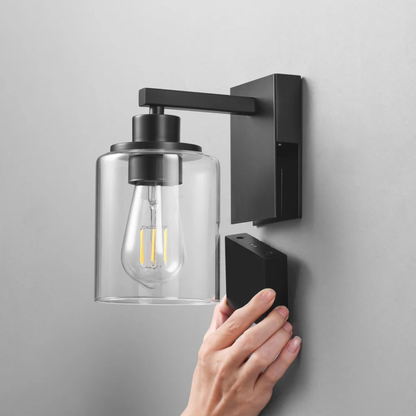 GLOBE - Paquet de 2 Appliques Rechargeables-2-Pack-Rechargeable sconces-Noir-Mat-Matte-Black-1938095