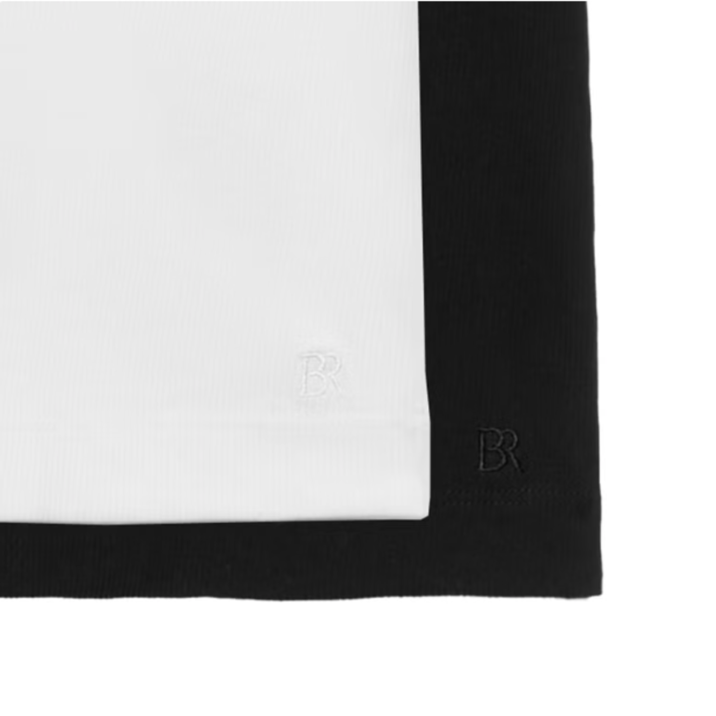 BANANA REPUBLIC - Paquet de 2 Chandails Côtelés à Manches Longues pour Femme-womens-2-pack-long-sleeve-rib-t-shirt-Blanc-Noir-White-1938353