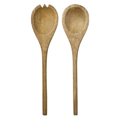 MAISON NEUVE - Ensemble Bol et Ustensiles de Service Tula en Bois de Manguier-Mango-wood-Serving-Bowl-And-Serving-Utensils-set-3-piece-1979442