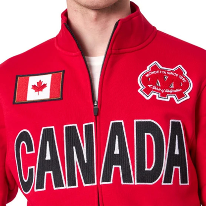 MONDETTA - Veste en Molleton pour Homme-Canada-Mens-Fleece-Full-Zip-Jacket-Rouge-Red-1997167-2009079