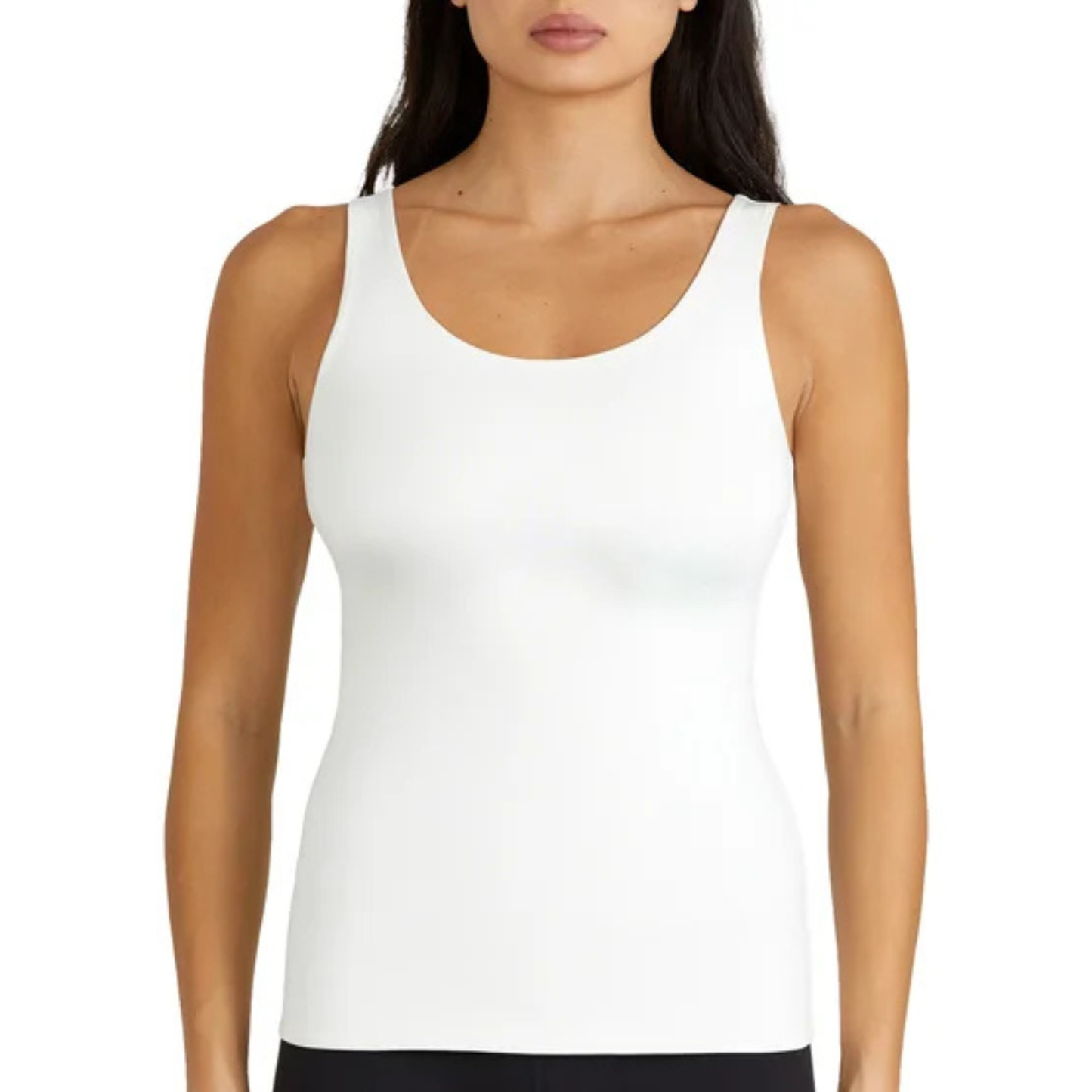 FRANK AND OAK - Paquet de 2 Camisoles Galbantes pour Femme-Womens-Smoothing-Contour-Tank-2-Pack-Noir-Blanc-Black-White-3966509-1963791