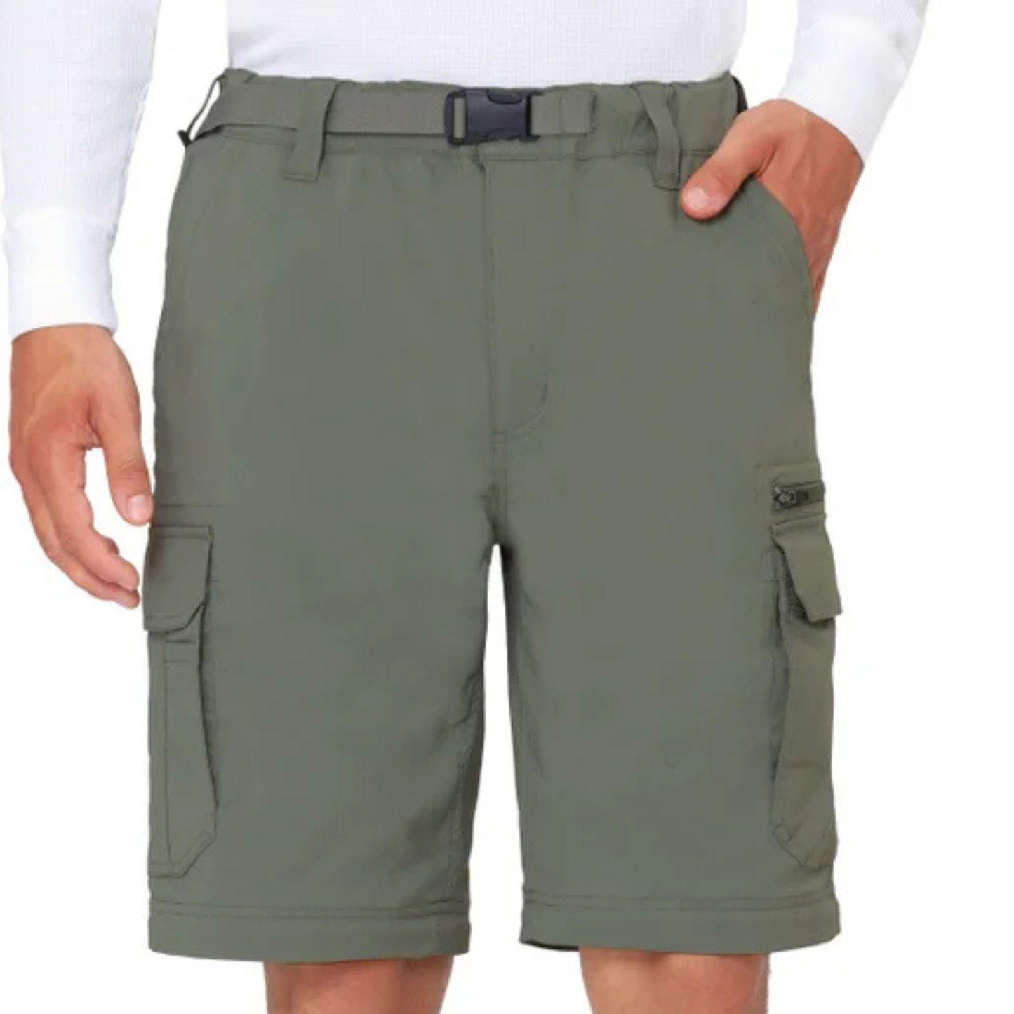 THE BC CLOTHING CO - Pantalon à Bas Amovible pour Homme-Mens-Convertible-Pant-Vert-Green-375620-1972240
