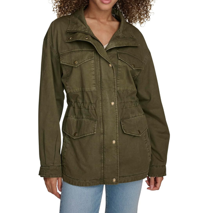 LEVI'S - Veste en Toile pour Femme-Womens-Utility-Jacket-Vert-Kaki-Green-3168001