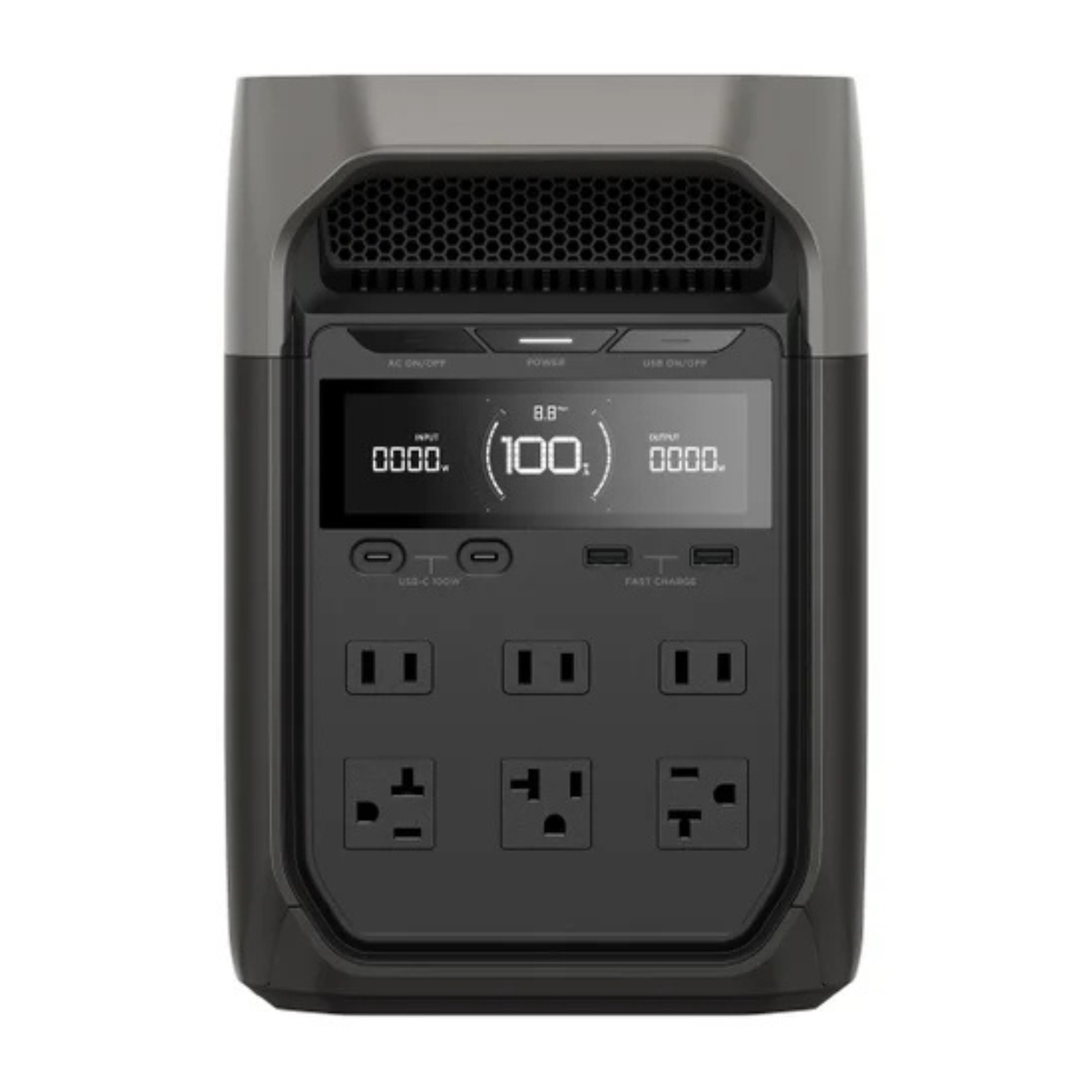 ECOFLOW - Générateur de Batterie avec Surtension de 3600W Delta 3 *Boite Endommagée*-Damaged-Box-Battery-generator-costco-8880003-Modèle-Model-EF-DL-H10-3